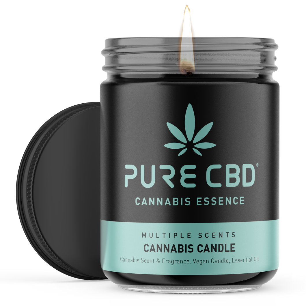 PURE CBD Cannabis Candle Sour Diesel